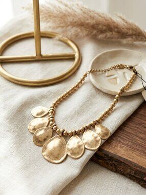 The Sak Gold-Tone Petal Collar Necklace , Gold